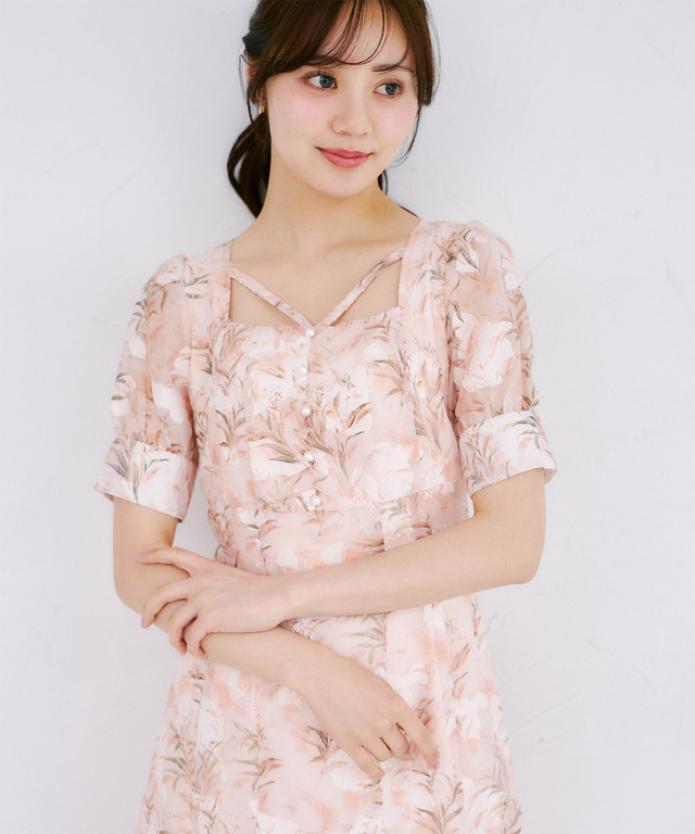 美品★シネカノン フラワートップス フラワープリントブラウス | LAUTREAMONT DE CLASSE（ロートレアモン