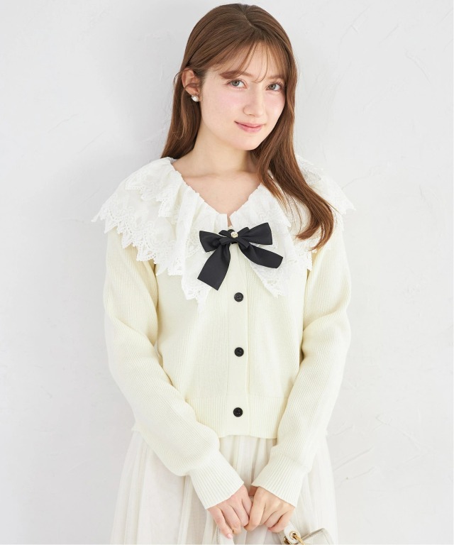TOCCAリボンカーディガン/ハロッズ トゥービーシック好きな方も 洗える】SILK RIB CARDIGAN カーディガン / TOCCA | ファッション通販