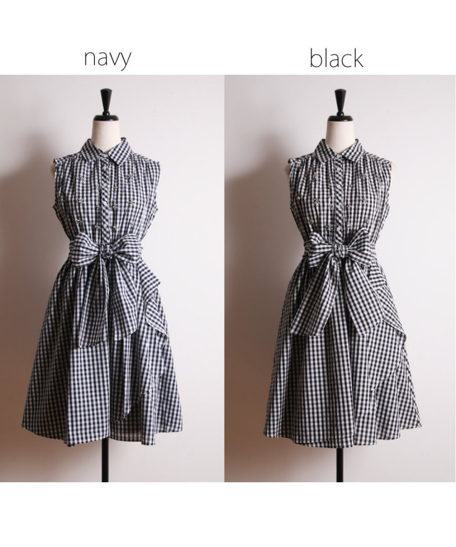 まるでヒロイン気分なビジュー付きギンガムチェックワンピース Difary ディファリー Tocco Closet トッコクロゼット Collection