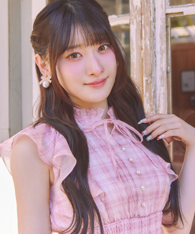 suyunn スユン　フリル＆リボン付きシアーラメチェックロングワンピース 