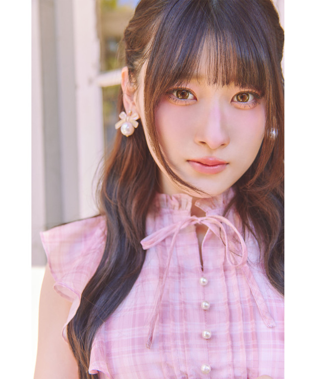 フリル＆リボン付きシアーラメチェックロングワンピース