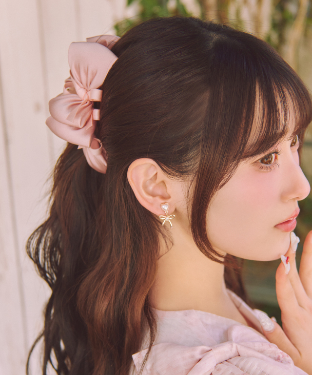 suyunn スユンボリュームランダムリボンヘアクリップ