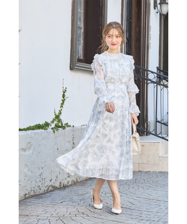 トッコクローゼットワンピース2枚セット （裾レース装飾ハートドット  