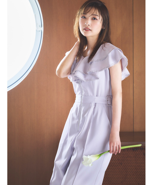 フロントジッパーオールインワン