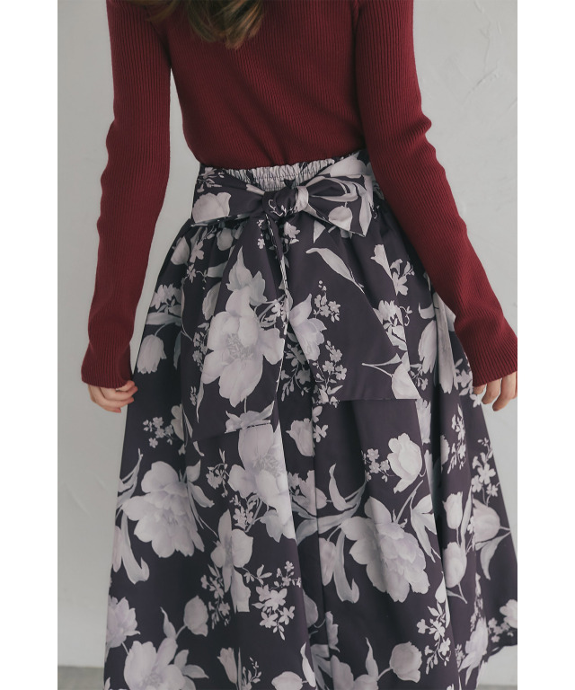 フラワー3Dフレアスカート isolina-1.jpg