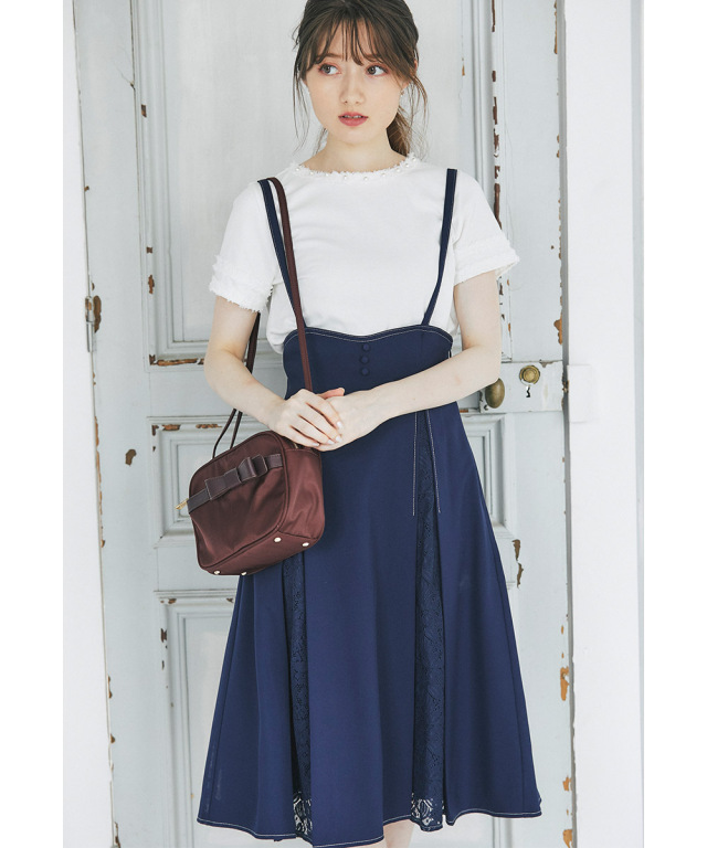 収納ポケットたくさん りぼんモチーフ付きナイロンポシェットショルダーバッグ Cherish Myheartさんコラボ