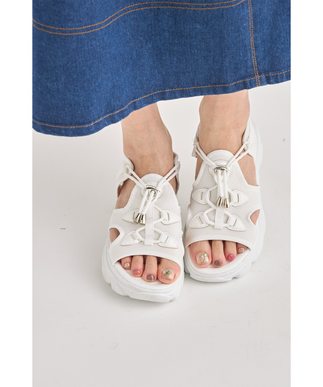 uni's room■2color リボンリボンリボンサンダル SS-SS24-44 楽天市場】桐のリボンサンダルの通販