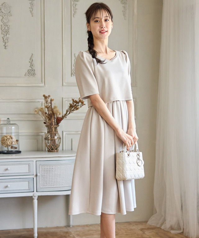 クルタ　ワンピースKurta 3 pcs set (XL) 2セット セットアップ風ハートネックパワーショルダーワンピース