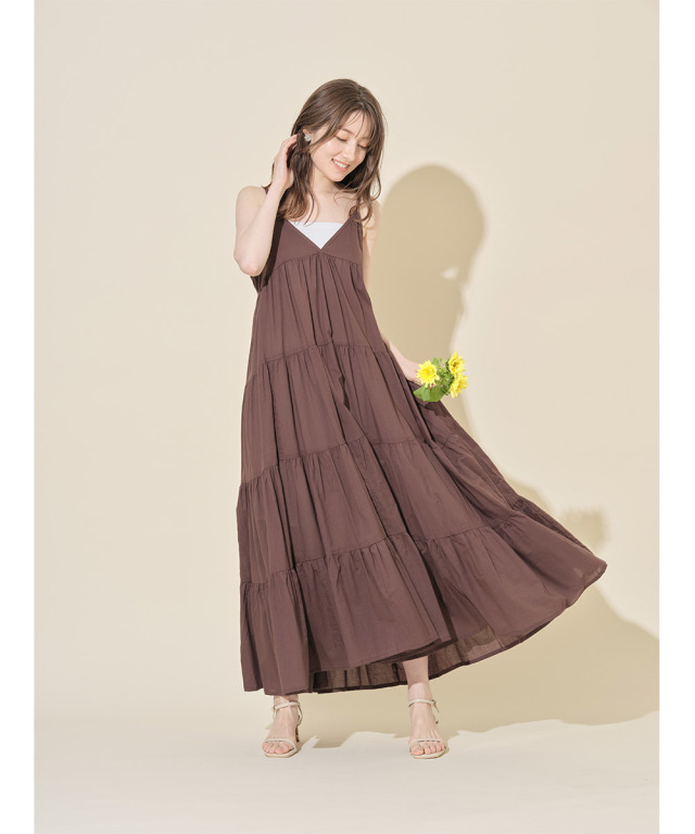 【BOTTEGA VENETA】 コットンキャンバス ミディ丈ワンピース BOTTEGA VENETA コットンキャンバス ミディ丈ワンピース | NET-A