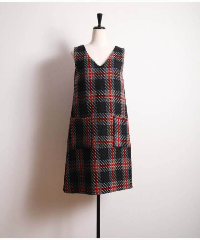 旬の可愛いを叶えるチェックツイードジャンバースカート Domiel ドミール Tocco Closet トッコクローゼット Collection