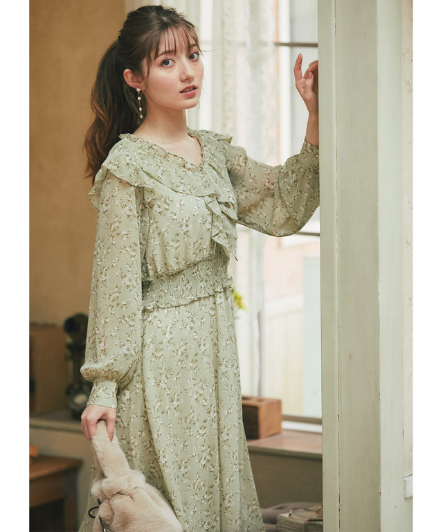 チルアナップ シフォンワンピース 新品未使用 指ぬき 