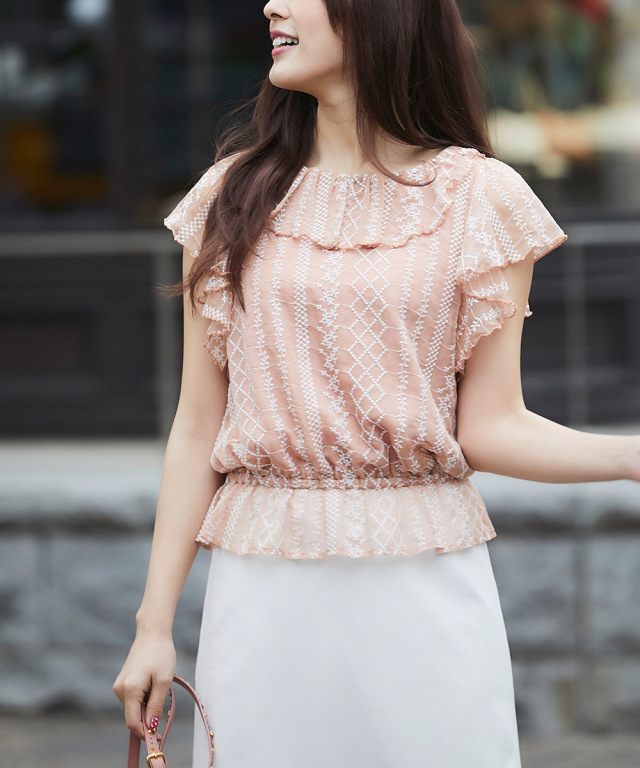 cotton frill top～ｺｯﾄﾝﾌﾘﾙﾄｯﾌﾟ | flower／フラワー公式通販