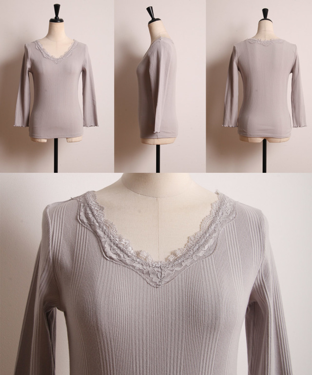 レース付き袖口メローインナートップス Faporte ファポート Tocco Closet トッコクローゼット Collection