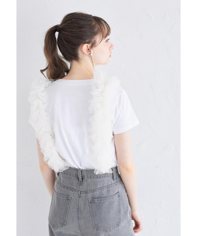perfume closet チュールロングサスペンダー perfume closet チュールロングサスペンダー フリルチュール