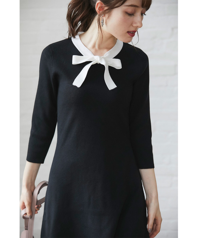 ☘️人気新作 ♡ いぶかし Ted Baker 青ニットワンピース 新品♡ 280 