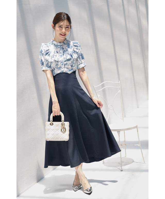 Vivienne Westwood 綿ローンスカラップフレアスカート