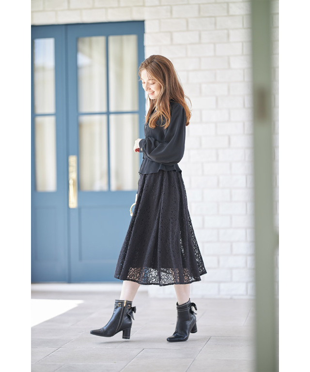 大幅お値下げ♥【上下セット】53900円 レタード刺繍ブラウス・スカート♡