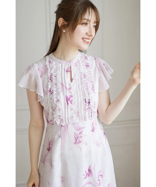 洗濯のみ★ROSSO★リーフプリントウエストリボンワンピース URBAN RESEARCH ROSSO WOMEN（アーバンリサーチ ロッソ）の