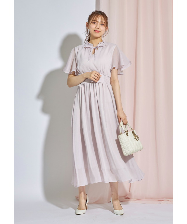 ハンドメイド シュシュ 4195（楊柳シフォン）長さ1.5倍でひだたっぷり 