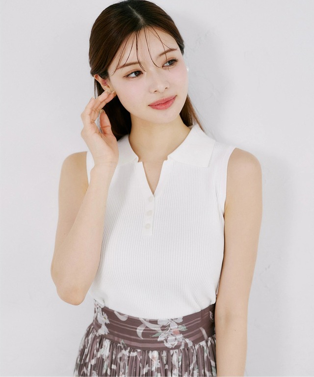 UVカット＆接触冷感＆毛玉ができにくい＆ハンドウォッシュ♪襟付き
