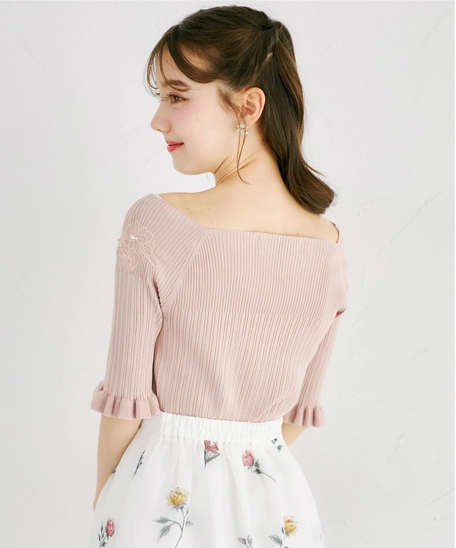きらめきカラフルビジューON裾フリルスウェットプルオーバーtoccocloset 186-189145-requ-0122-1.jpg