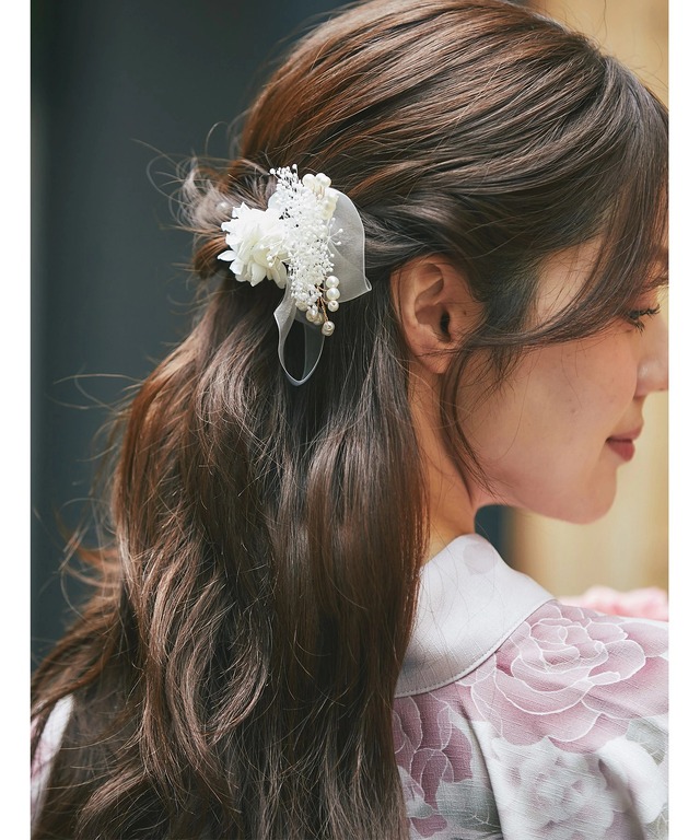 フラワー×パールピンヘアアクセサリーセット