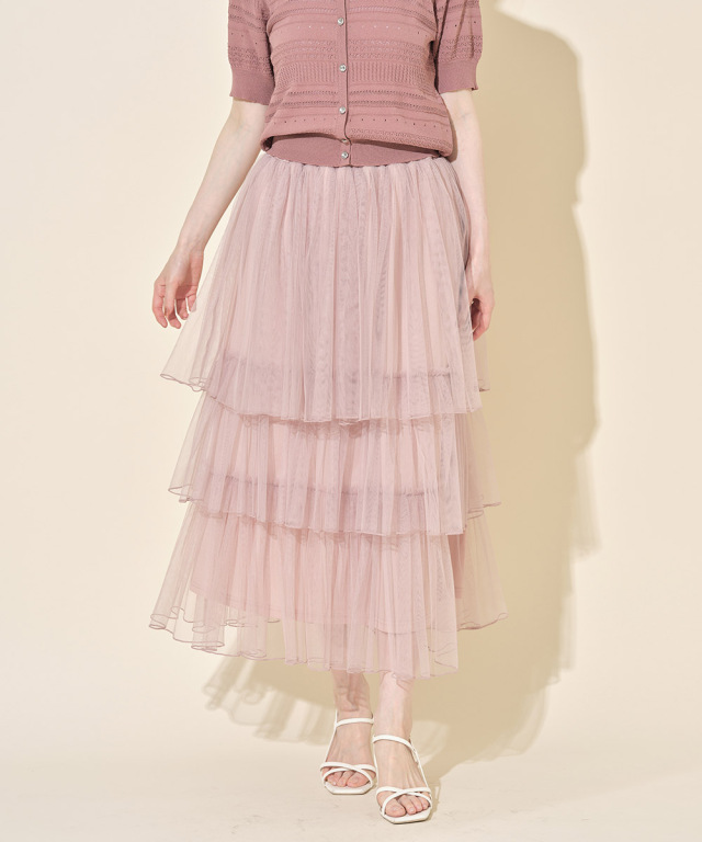 アンドラブクローゼット　ハートティアードスカート ◤ご覧ください♡本日ショー◢ハートクローバーの幸せティアード