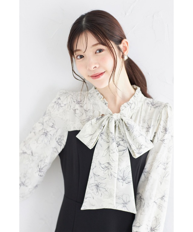 楽天市場】2wayボウタイドッキングワンピース レディース 秋 冬  