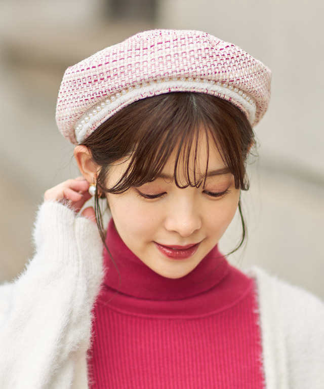 LOUIS VUITTON ルイヴィトンレザーベレー帽羊革茶1223