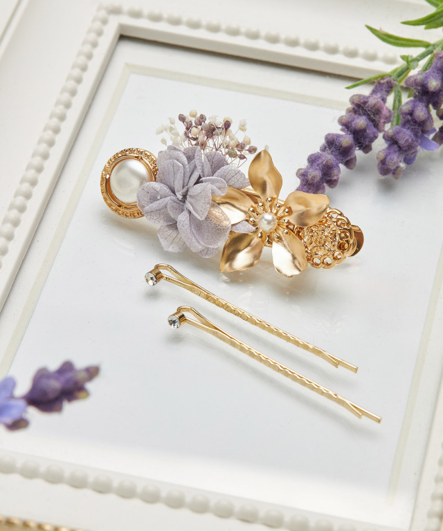 plume】【まとめ買い対象】ハンドメイド ベビーヘアクリップ  