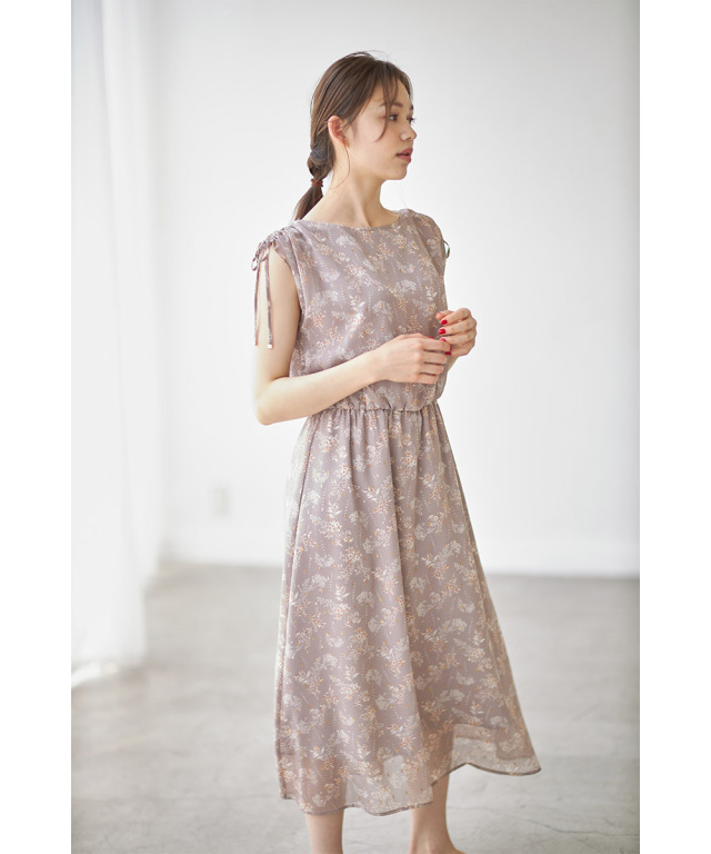 極美品 イッセイミヤケ ピンク とおく ワンピース フレンチスリーブ  