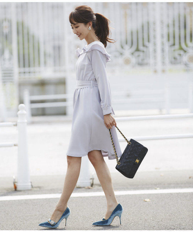 いい子ちゃんを始めるデコルテレース切替ウエストブラウジングワンピース再販中 Lindor リンドル Sale品につき返品 交換 キャンセル 配送日指定不可 ラッピング不可