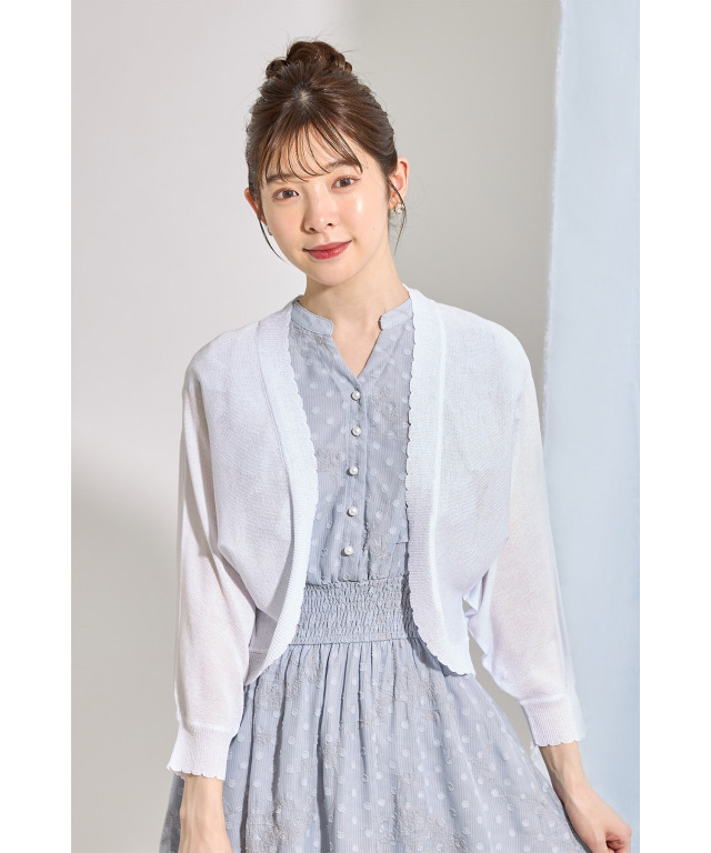 tocco closet セットアップ スカラップ ブルー tocco closet セットアップ スカラップ ブルー