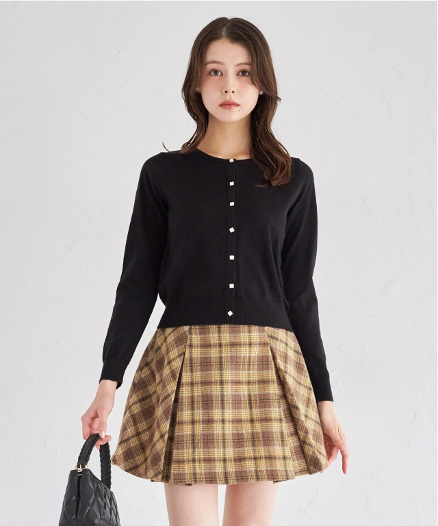 アンドマリー　チェックミニスカート ANDMARY】Hanna check mini skirt