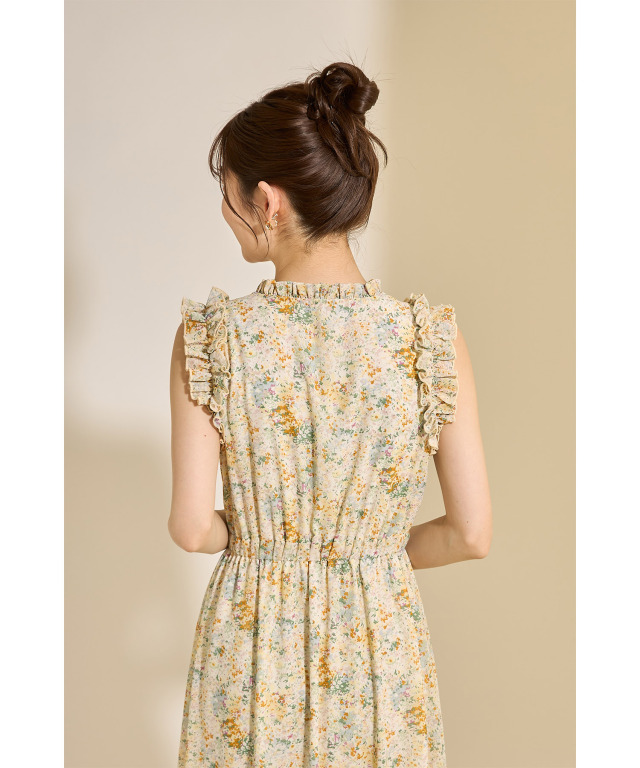 BUBBLES BOUTIQUE コットンティアードリボンワンピース BUBBLES BOUTIQUE コットンティアードリボンワンピース