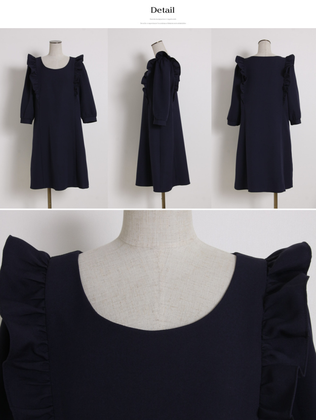 前フリルワンピース 【marte マーテ】 tocco closet 2016 collection