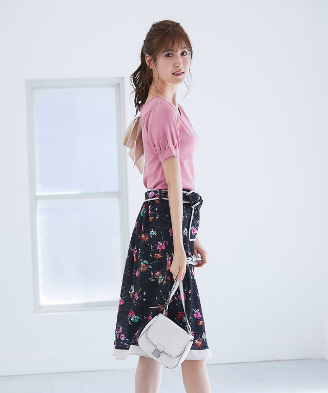 kloset クロセット ニットスカート ピンク 【公式通販】