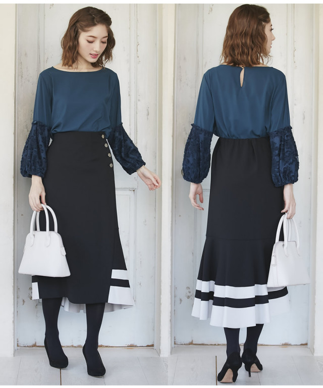 フィッシュテールへプラムスカート フィッシュテールへプラムスカート