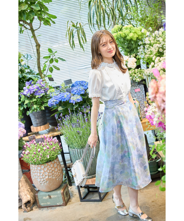 オーダー】ボタニカル クリアバレッタ thin 〜ブルーファンタジー  