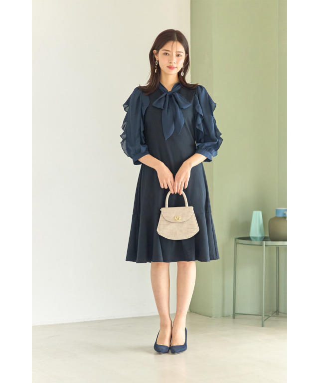 ラボット服/リバティ柄ワンピーススタイ | bow4workshop STORE