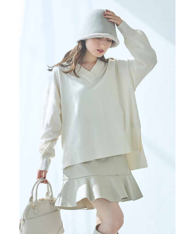 miiページ Bicolor American sleeve tank top【ハモミシノオトナフク】 |