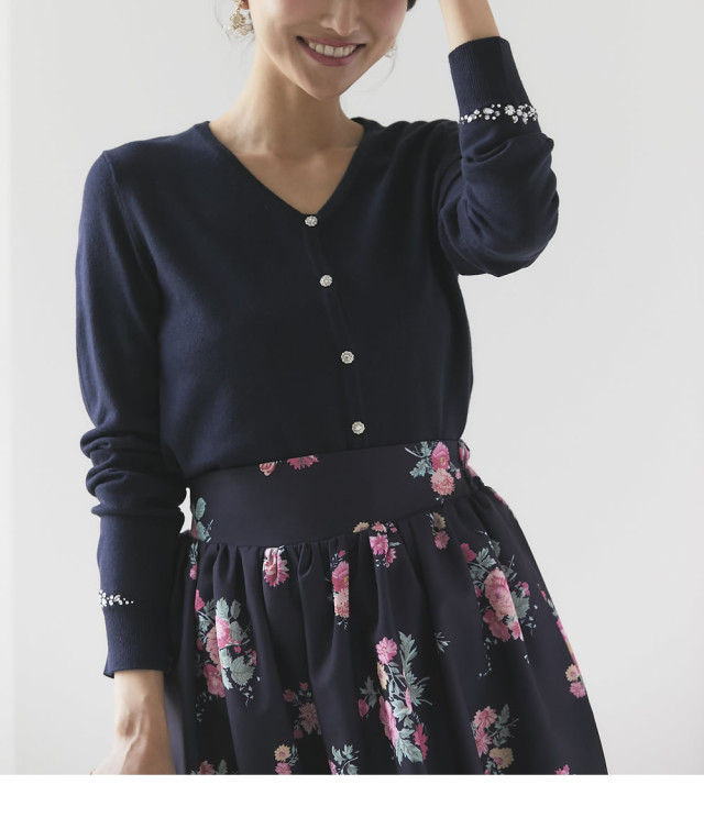 8月11日スタート！スペシャルプライス】袖口きらきらビジュー  