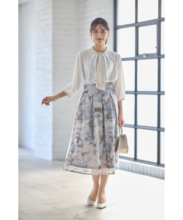 【極美品】Dolce & Gabbana フラワープリント フレアスカート フレアスカート Dolce & Gabbana(ドルチェ&ガッバーナ) スカート