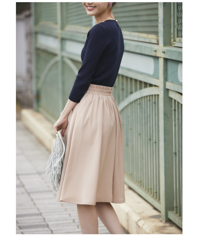 ウエストりぼんフレアスカート 【orolea オロレア】 tocco closet  