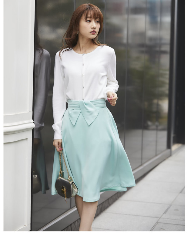 ウエストりぼんフレアスカート 【orolea オロレア】 tocco closet  