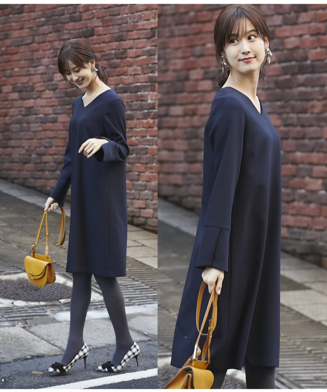 FRAMeWORK 既知 フィブリルポプリンサックワンピース38サイズ 