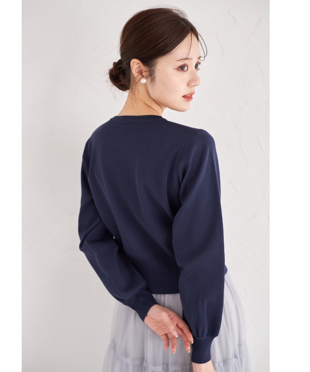 ☆未使用 インゲボルグ レース リボン フードカーディガン 両ポケット