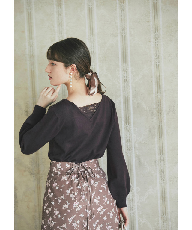 リラクシー×上品なこなれコーデが叶う♪バックレース2WAY  