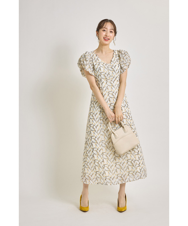 チューリップ様ハンドメイドリバティワンピース2021A84  