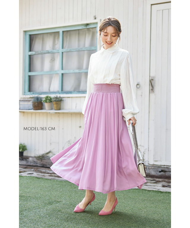 ✨美品✨【トッカ】プリーツスカート　ロング丈　パープル　チューリップ　サイズ0 ロングプリーツスカート | ファッション通販サイト NUGU